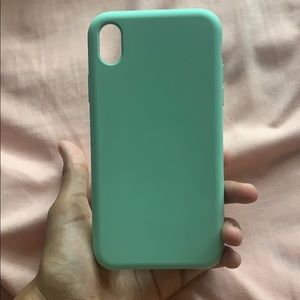 a iphone xr mint green phone case